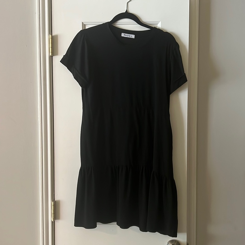 Black shift dress